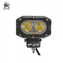 LITU 4 inch 50W Square Owl LED Driving Spot Lights for Autos Offroad Truck Tractor Boat