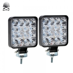 2020 LITU Mini LED Driving Lamps High Quality 48W LED Spot Work Lights Aluminum 3 Inch Square Small Auto Lights