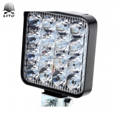 2020 LITU Mini LED Driving Lamps High Quality 48W LED Spot Work Lights Aluminum 3 Inch Square Small Auto Lights