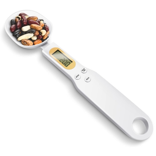 Digital Food Spoon Scale, 500g/0.1g Electronic Kitchen Measuring Spoon Scale, Hi-Def LCD Semen Display, Accurately Precise Digital Kitchen Gram Scale