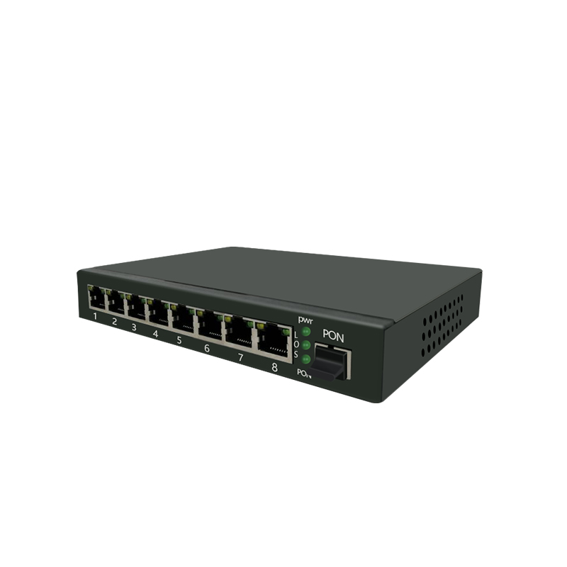 8FE POE EPON ONU with 1 Pon Support IEEE802.3AF/AT Standard