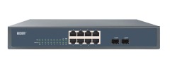 8-Port 10/100/1000Mbps Managed POE Switch With 2 Gigabit SFP Slots