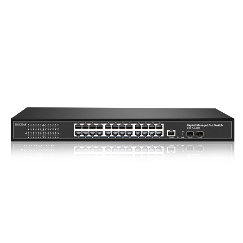 High Quality 10/100/1000M PoE switch with 26 Ports L2+ Managed Gigabit PoE Switch