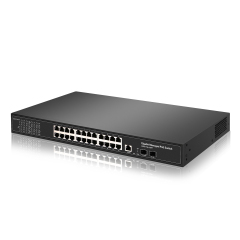 Layer2  Managed Switch 24-port 10/100/1000T +2-port 10/100/1000X SFP  