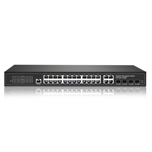 Layer2  Managed Switch 28-port 10/100/1000T +2-port 10/100/1000X SFP  