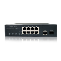 10/100/1000Mbps 8-Port Fiber Switch Ethernet Fiber Transceiver