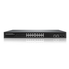 16-Port 10/100M Web Managed POE Switch With 2 Uplink Gigabit combo port  