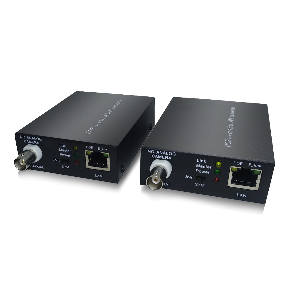 500M POE POC Ethernet Extender IP VIDEO/AUDIO/DATA/POE OVER COAXIAL CABLE Digital Video Signal Transmitter