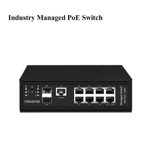Industrial 8-Port POE+2 SFP Slots Gigabit Managed PoE Switch