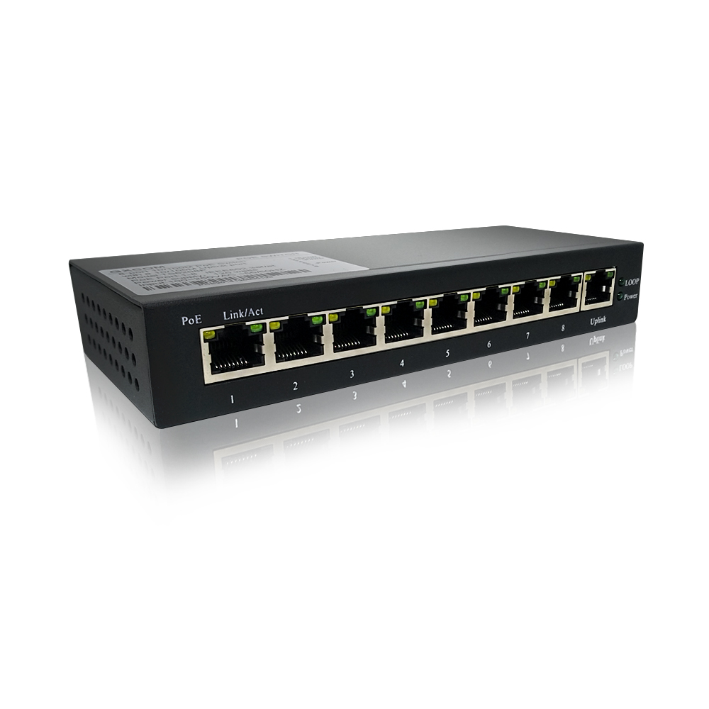 24V 8-Port 10/100Mbps With 1*100Mbps RJ45 Non-standard PoE Switch ...