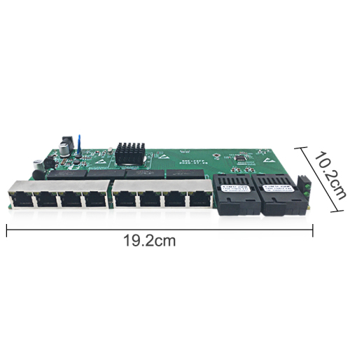 8 Port Gigabit Reverse PoE Switch with SC Fiber Ports