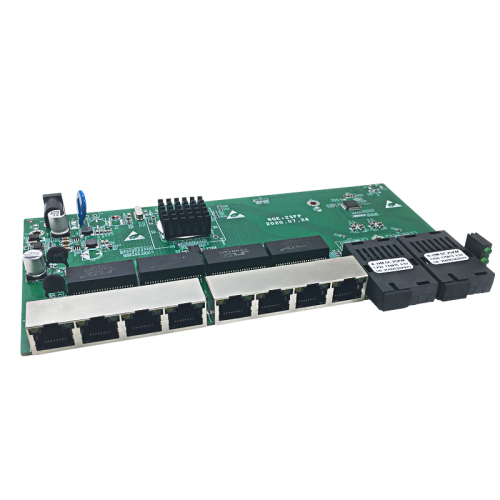 8 Port Gigabit Reverse PoE Switch with SC Fiber Ports