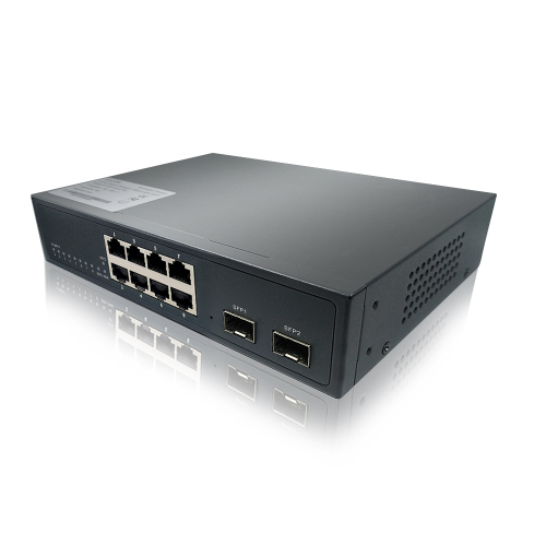 8 port gigabit + 2 gigabit sfp upink network switch