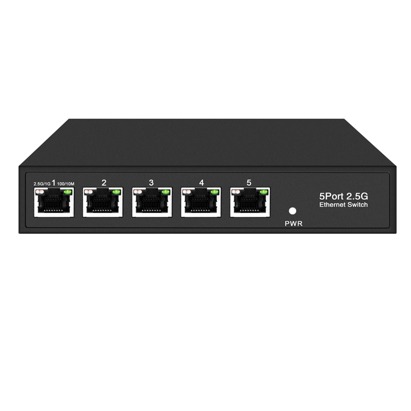 2.5gb Network Switch 5 Port For Vlan Support with 80Gbps Switch Capacity,