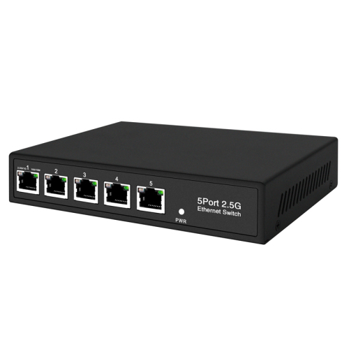 2.5gb Network Switch 5 Port For Vlan Support with 80Gbps Switch Capacity,