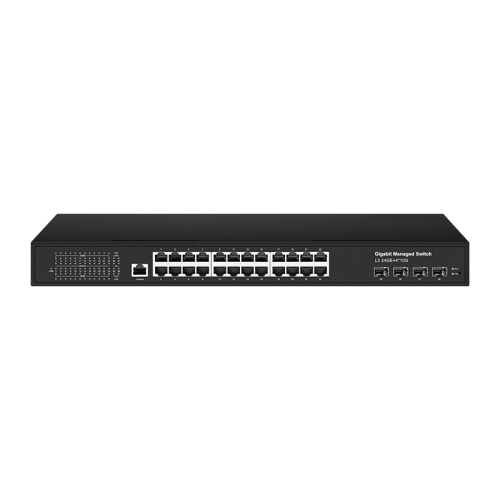 24*10/100/1000M PoE Port +4*100/1000/10000M SFP L3 Managed PoE Switch