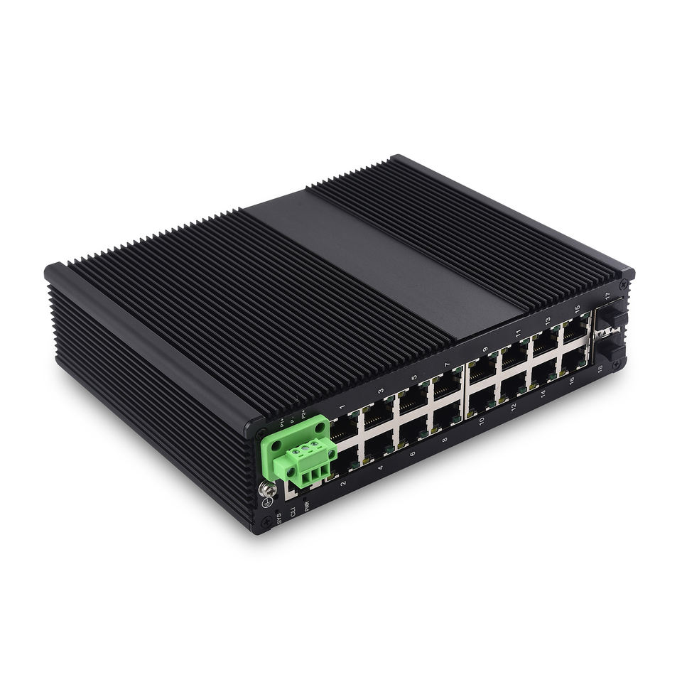 OEM/ODM L2 managed Gigabit Industrial Ethernet Switch 16 port with 2X1G SFP