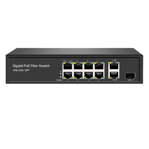 OEM Unmanaged Desktop Network Switch 8 port poe Switch with 2 uplink