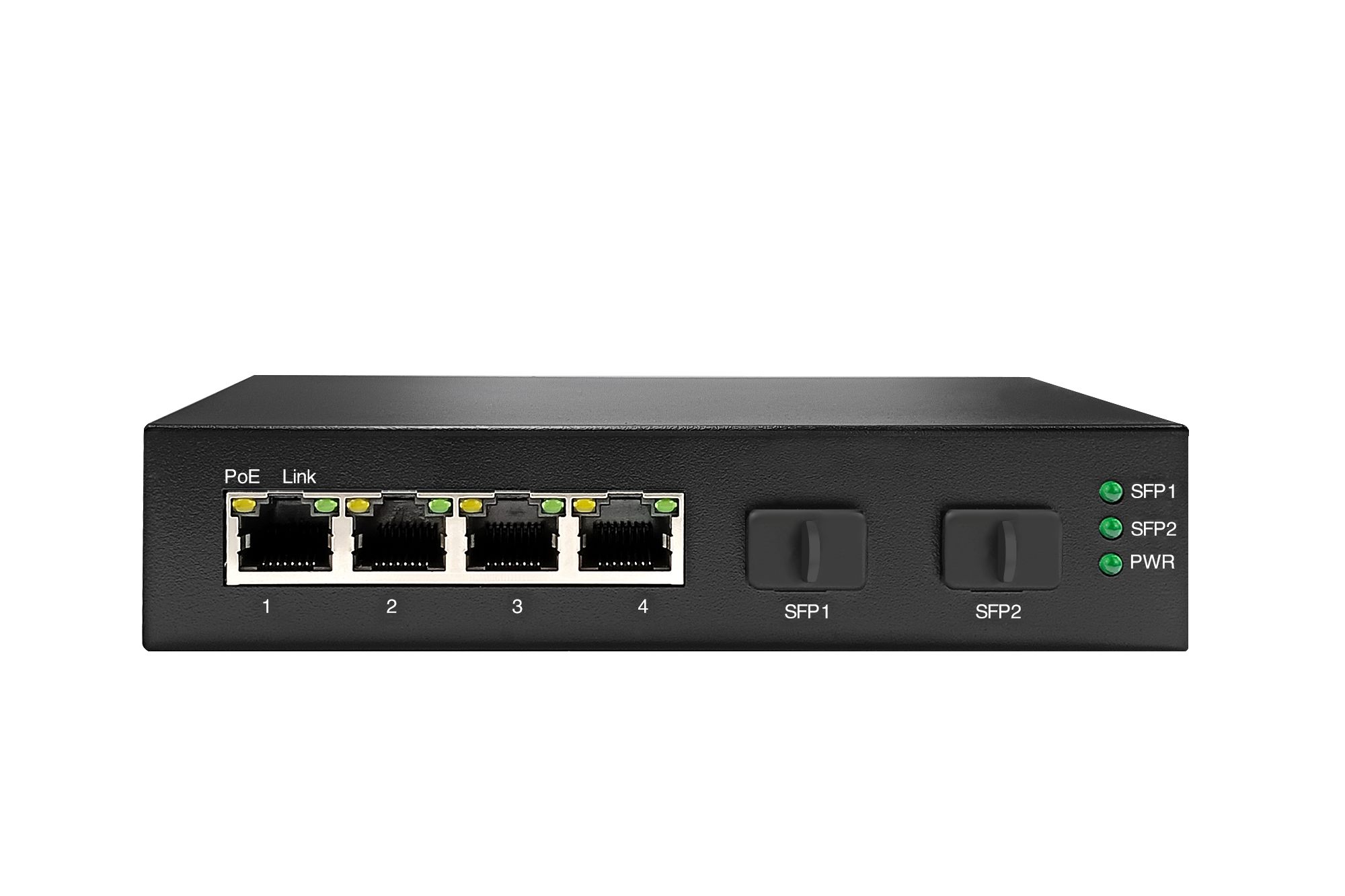4 port gigabit poe switch with 2*1.25G SFP uplink,Unamanaged Poe Switch