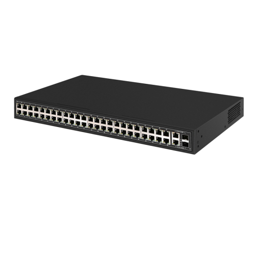 48 port gigabit with 2 gigabit uplink port +2*1.25G SFP poe switch