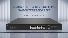 Unmanaged 16 Port Full Gigaibt POE Switch With 2X1G RJ45 & 2X1G SFP