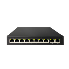 Unmanaged 8 Port Full Gigaibt POE Switch With 2X1G RJ45