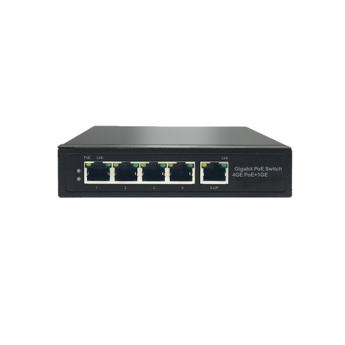 Unmanaged 4 Port Full Gigaibt POE Switch With 1G RJ45