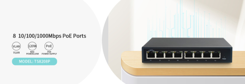 8-Port Gigabit Desktop Switch with 8-Port PoE
