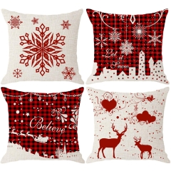 Decorative Sofa Pillow Square Pillow Christmas Pillows Happy New Year Pillows Sofa pillow