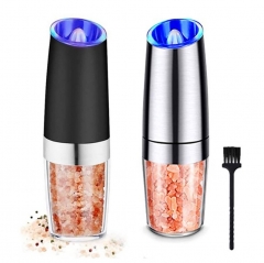 Gravity Electric Stainless Steel Pepper and Salt Grinder Set