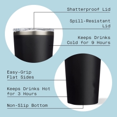 Stainless Steel Insulated Tumbler with Lid