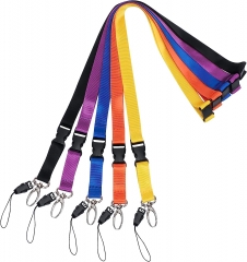 Polyester Neck Lanyard with Safety Buckle Oval Clasp