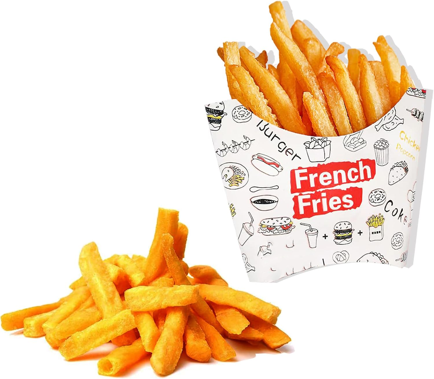 5oz Disposable French Fries Chips Snack Box