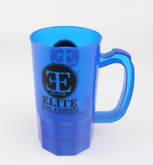 23oz plastic draft beer mug with handle