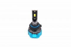 Three color 9006 LED car headlight bulb