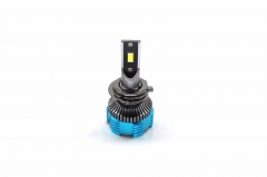 Three color H7 LED car headlight bulb