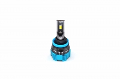 Three color H11 LED car headlight bulb