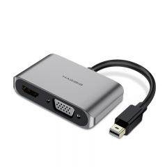 mini DP转HDMI+VGA转换器