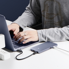 USB-C Hub with M.2 Hard Drive Enclosure