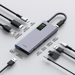 LED Display USB C Hub