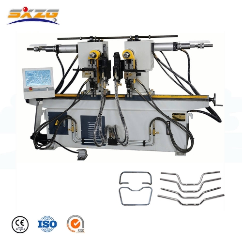 SW38NC Double head square stainless steel tube bender manual and customized pipe bending machine