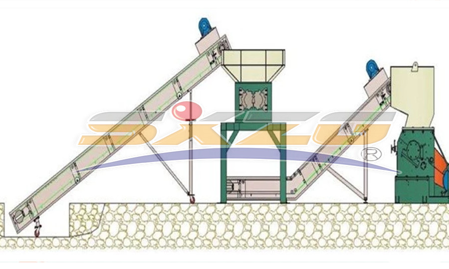 two shaft shredder