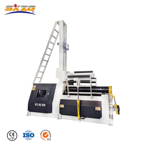 W12 fully automatic sheet metal roller bender and cnc hydraulic iron sheet roller rolling bending machine