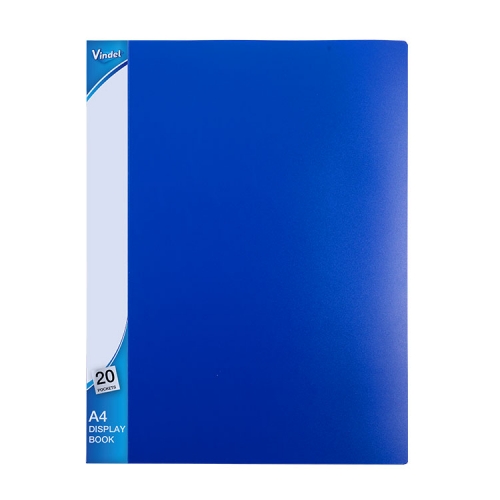 Rigid A3 Display Books Presentation Folder, 20 Pockets, Black,Display Books