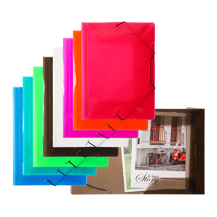 Folder Flop 3 Flap Folder with Elastic Closure, Translucent, PP A4/Foolscap ...