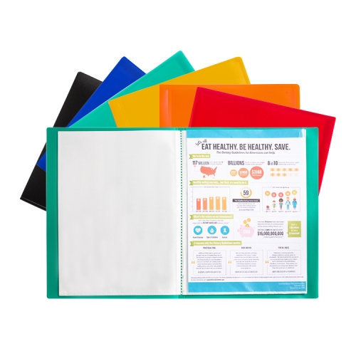 Flexible Display Book, Solid Colors, PP A4