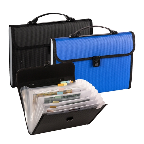Accordion File with Handle, 13 Pocket, Opaque PP, A4, Letter, Foolscap
