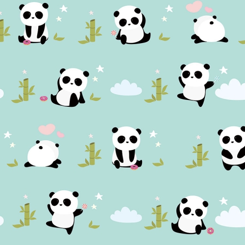 Self-adhesive Book Cover Panda Bears