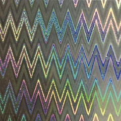 Holographic Self-adhesive Book Cover, Zigzag