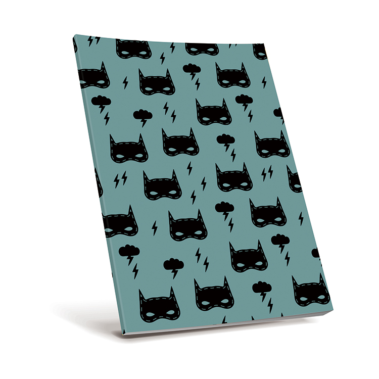 Selfadhesive Book Cover Flocked Superhero